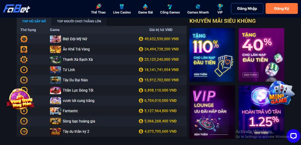 Khuyến mãi nạp tiền hàng ngày 33win6